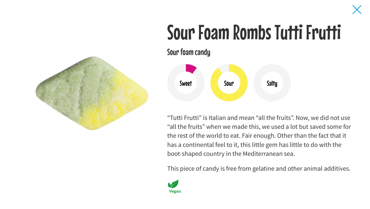 Sour Foam Rombs Tutti Frutti
